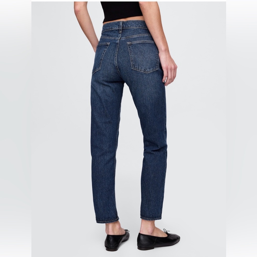 NWT Gap High Rise Cheeky Straight Jean in dark indigo size 28/6 petite